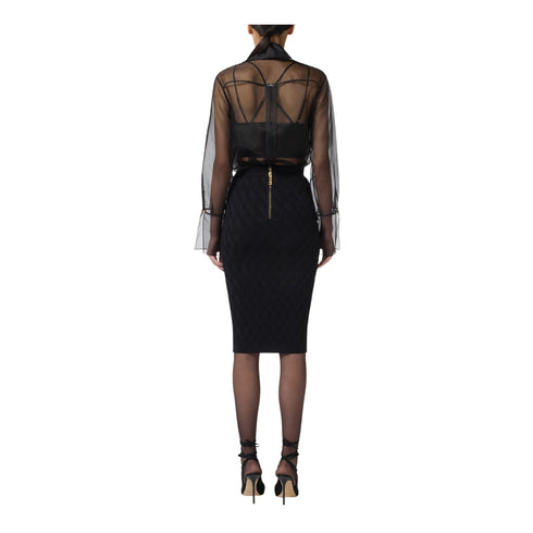 Elisabetta Franchi Camicia elegante Camicia Donna con trasparenza 40 - Francavilla Moda